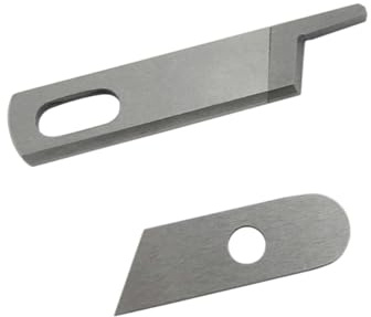 SERMALOER 1SET #550449+412585 Lower and Upper Knife/Blade Compatible with Singer 14CG754, 14SH744, 14U544, 14U554, 14U555, 14U557, HD0400S, Pfaff 4762 (Hobbylock), 4772 (Coverlock), Hobbylock 2.0