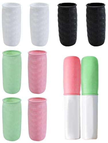 HAPZUR Manchons Anti-Fuites en Silicone 8 Pièces pour Bouteilles de Voyage Étanches, Protège Bagages des Déversements, Voyage Serein.