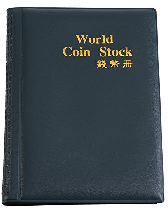 Yosoo Coin Album Books 10 Page 120 Pockets World Coin Stock Album Book Case Coin Holders Collection Storage Coin Collecting Holders Pockets Green