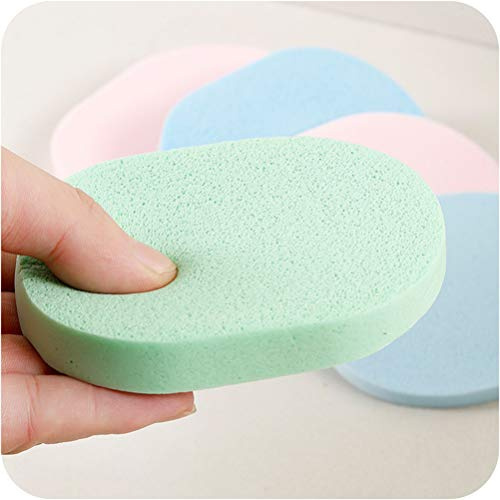 Lurrose Éponge Nettoyante Visage Au Charbon De Bambou 10.5X8X1.5Cm Lot De 50 Éponges Exfoliantes Naturelles Pour Nettoyage Profond Peau Douce Anti Huile Et Pores