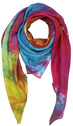 Freak Scene Superfreak Baumwolltuch - bunt Batik - tie dye - quadratisches Tuch