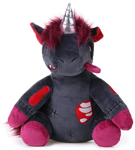 corimori – Doomy das Zombie-Einhorn, leuchtet im Dunkeln, Grusel-Plüschtier, Horror-Kuscheltier, Stofftier Unicorn, perfekt zu Halloween, schwarz…