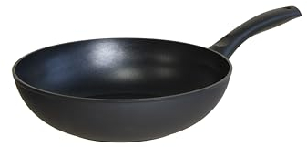 RISOLI' | EASY EXTRA BLACK, Wok per Induzione e Gas Ø28 cm, in Alluminio Forgiato 3 mm, Made in Italy