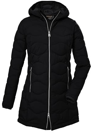 G.I.G.A. DX quiltad damparkas med huva/funktionsparka i dunlook GW 20 WMN QLTD PRK, svart, 36, 39844-000