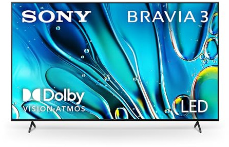 Sony 85-Inch Class 4K Ultra HD BRAVIA 3 LED Smart TV with Google TV, Dolby Vision HDR, and Exclusive Features for PlayStation®5 (K-85S30)