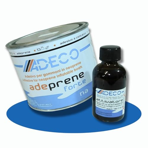 SAWESTO ADECO adeprene forte colla per gommoni 500 g + indurente da 30 g per Hypalon e neoprene