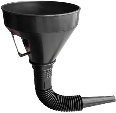 Combustible de combustible - embudo de combustible para automóvil con filtro | Embudo para el lavado de parabrisas de automóvil | Buque de reabastecimiento de combustible de motocicletas | Pout flexib