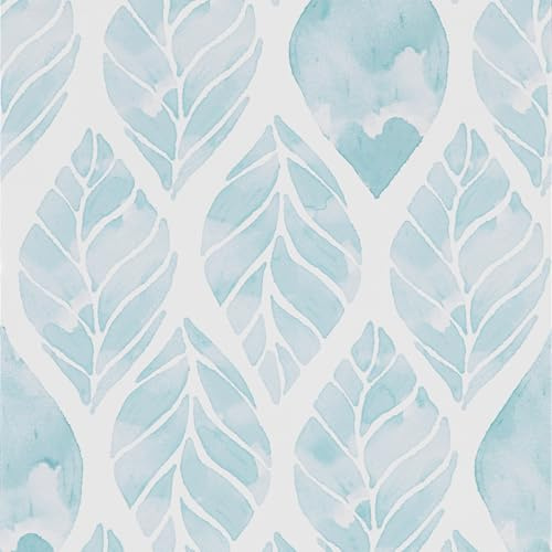 FENTIS Papel Tapiz Autoadhesivo de Rayas Azules Estilo Moderno Geométrico Papel de Contacto Extraíble para Sala de Estar Dormitorio Rollo de Plástico para Armario de Baño 44,5x500cm