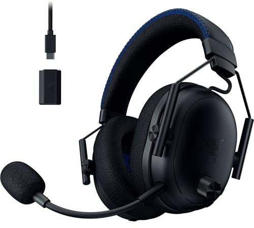 Razer BlackShark V3 Pro for PlayStation - Auriculares inalámbricos para esports con cancelación activa de ruido ANC - Controladores de 50mm - HyperSpeed 2,4GHz - Spatial THX - PS5/PC | Negro
