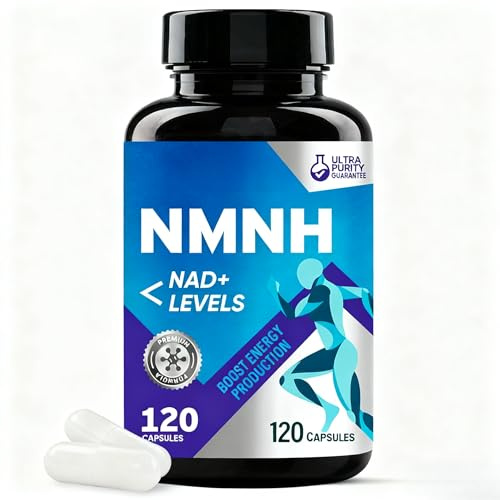 NMNH 1000 mg per porzione - Integratore Premium per NAD+, Anti-Aging, Energia e Benessere Cellulare, 120 Capsule (Vegano, Senza Glutine)