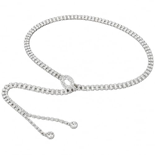 HIVTE Chain Belt Women Adjustable Metal Waist Chain, Cowgirl Accessories for Dresses Jeans