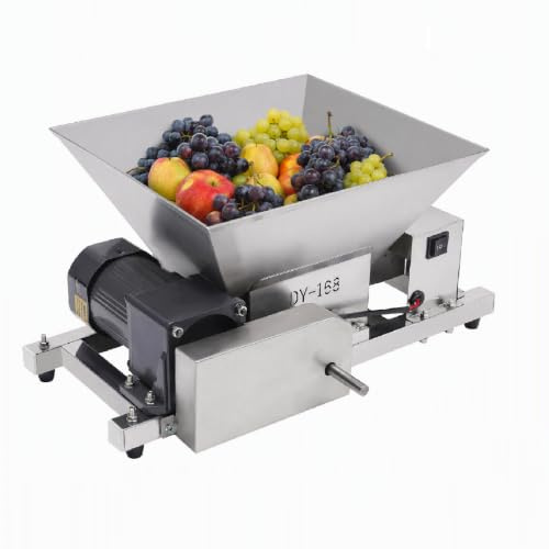 4 L Obstmühle elektrisch 60W 20kg/h Obstzerkleinerer Fruchtbrecher