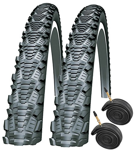 Schwalbe CX Comp 700 x 30c Bike Tyres (Pair) with Presta Inner Tubes