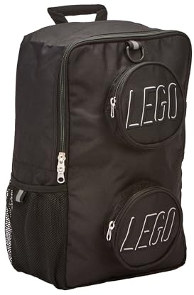 LEGO Kids Brick Backpack, Black, One Size, Brick Backpack - Black