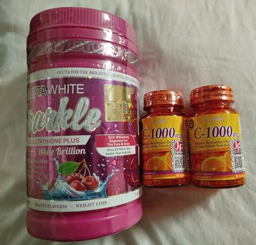 Gluta White Sparkle glutatione collagene, super illuminante, collagene e 2 vitamina C