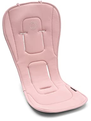 Bugaboo Duo-Komfort Sitzauflage für vier Jahreszeiten, verbesserte Passform, kompatibel mit allen Bugaboo Kinderwagen, wendbar, superweiches 3D-Mesh, Morning Pink