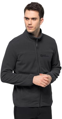 Jack Wolfskin Herren Hatchet Stone Fz M Fleece Jacke, Schwarz, M EU