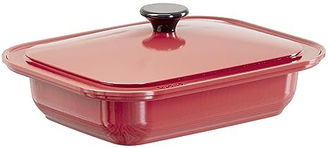 Brava Oven Enameled Cast Iron Chef's Pan and Lid Accessory Set, Used as a Dutch Oven, Rice Cooker, or Slow Cooker for Roasts, Stews, Braising, and More