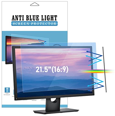 LAMA 21.5 Inch Blue Light Blocking Screen Protector, Universal Computer Monitor Screen Filter (WxH:18.74*10.55), Anti Blue Light, Anti Glare, Anti-UV, Eye Protection, Reduce Eye Strain(21.5 16:9)