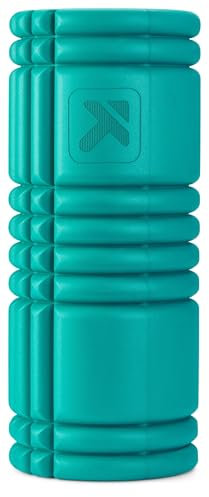 TriggerPoint Grid Patented Multi-Density Foam Massage Roller for Exercise, Deep Tissue and Muscle Recovery - Relieves Muscle Pain & Tightness, Improves Mobility & Circulation (13), Teal