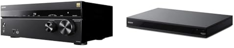 Sony TA-AN1000 7.2 Channel 8K A/V Verstärker, schwarz & UBP-X800M2 4K Ultra HD Blu-ray Disc Player (Dolby Atmos, UHD, HDR, High-Resolution Audio, Multi-Room, Bluetooth) Schwarz