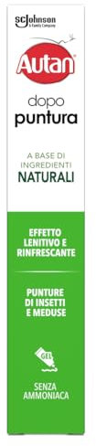 Autan Organic Dopopuntura Naturale Antizanzare, Gel per un Sollievo Immediato, Efficace Contro le Cimici da Letto, 1 Confezione da 20 ml
