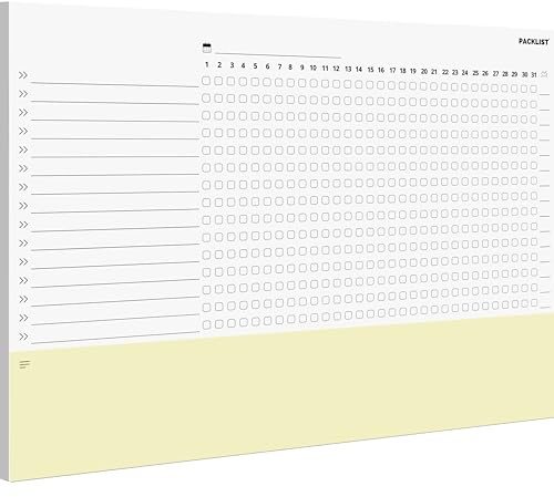 PACKLIST® Månatlig Habit Tracker A4 - Vanaplanerare. Maximera Produktivitet & Välmående. Odla Positiva Vanor & Nå Dina Mål!