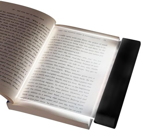 TaimeiMao Lampada da Lettura, Piatto LED Libro Lampada, Luce Libro per Lettura Notturna, Proteggere gli Occhi, Flessibile Luce Lettura per Amanti dei Libri