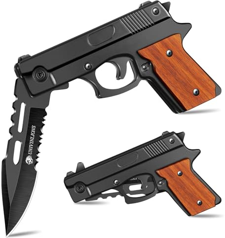 univinlions Taschenmesser Klappmesser Outdoor Cooles Design 8 cm Survival Messer für Camping Angeln Geschenk für Männer