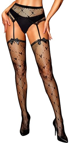 RSLOVE Fischnetz Strapsstrümpfe für Damen - Netzstrümpfe Halterlos Sexy Strümpfe