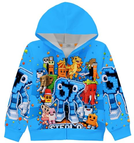 Temolie Kids 67 MEME 3D-tryck dragkedja huvtröja tecknad speljacka pojkar flickor rolig vardaglig tröja ungdom stjäla en brainrot toppar med huva