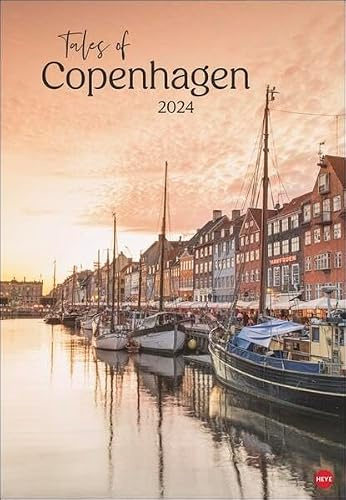 Calendario de carteles de Tales of Copenhagen 2024. La capital de Dinamarca desde su lado más hermoso en un gran calendario de pared. Las fotos de Copenhague de ensueño te harán querer un viaje por la