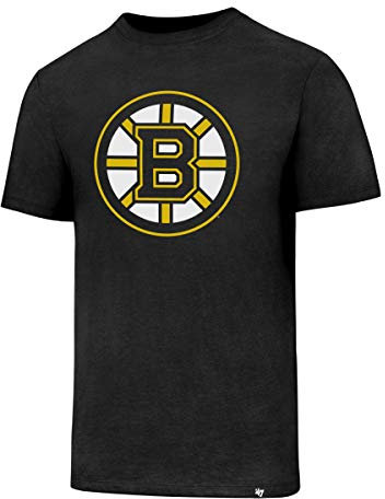 47 Forty Seven Brand Boston Bruins NHL Club Tee T-Shirt Mens Black