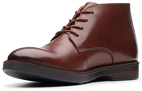 Clarks Paulson Mid, Botas clásicas Hombre, Marrón Caoba Leather, 45 EU