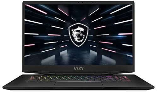 MSI Notebook Stealth GS77 Gaming Laptop (12UH-071UK), Intel Core i9-12900H, 17.3 Inches FHD 360Hz Panel, NVIDIA GeForce RTX 3080, 32GB, 2TB SSD, Windows 11- Core Black