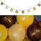 DbKW Dekorative Lichterkette Glas/Baumwollkugeln 10 LDs Batteriebetrieben Lampionkette Kugel-Lichterkette (10983)