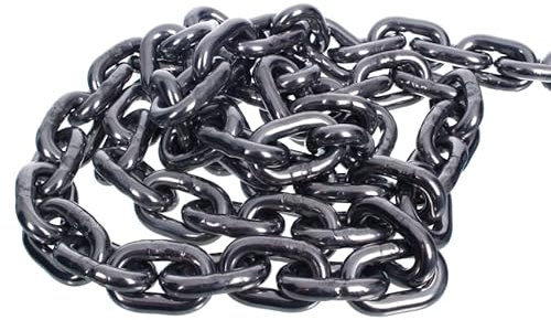 NAJDER Catena a maglie corte in acciaio inox 5 m, catena in acciaio inox 4 mm, carico massimo 770 kg, DIN 766, A4-AISI 316 per edilizia, ancoraggio, fai da te, recinzione