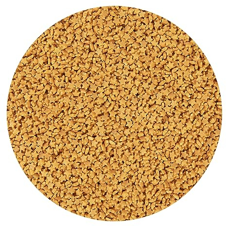 BrandNewCake® Confetti Comestible Mini Étoiles Or Ø3mm 500g - Décoration de Gâteau - Sprinkles - Paillettes Alimentaires