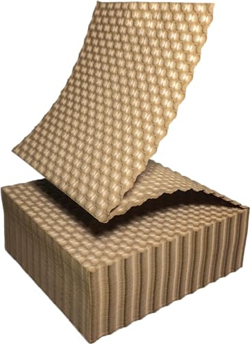 Bubble Paper Wrap, 12 inches wide with perf every 12 inches, 250 sheets, recyclable packaging, cushioning and protection for breakables, fragile, shipping, moving, packing, storage, and org supplies