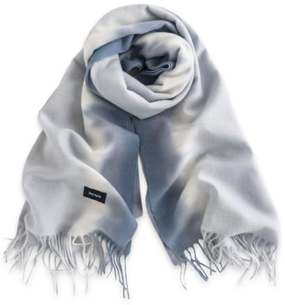 GTDOOCE Bufanda Mujer Invierno, Pañuelos, Chal, Fular 65 x 200cm para Otoño e Invierno Azul