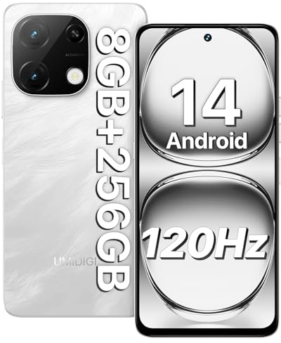 UMIDIGI Smartphone, Android 14-telefon, Note 100A-vit