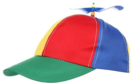 KarneLux Propellermössa – rolig baseballkeps för vuxna – helikopter huvudbonad för kostymer för karneval, karneval eller temafester