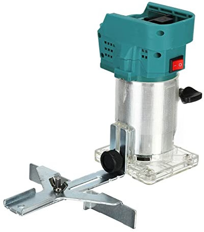 Fresadora de Madera Rebajadora Eléctrica, Recortadora eléctrica de 850W for carpintería, grabado, ranurado, recorte manual, máquina de tallado, cortador de madera, fresado de enrutador for batería par