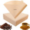100PCS Coffee Filter Papers, 4.7x6.3inch Disposable Unbleached Cone Filter Papers Size 02 for Pour Over and Drip Coffee Maker (1-2 Cups)
