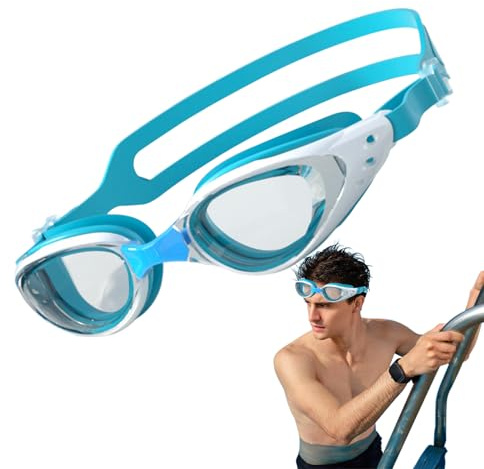 Lunettes de piscine | Lunettes de natation en silicone souple | Lunettes de plongée à vision claire pour adultes, femmes, jeunes, hommes, plage, plongée avec tuba, course
