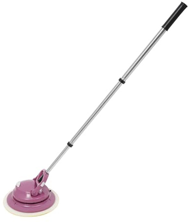 Loobiiny Lucidatrice elettrica e pulitore per pavimenti, macchina per la pulizia dei pavimenti, ricarica USB, con illuminazione a LED, 3 modalità di funzionamento, girevole per pavimenti