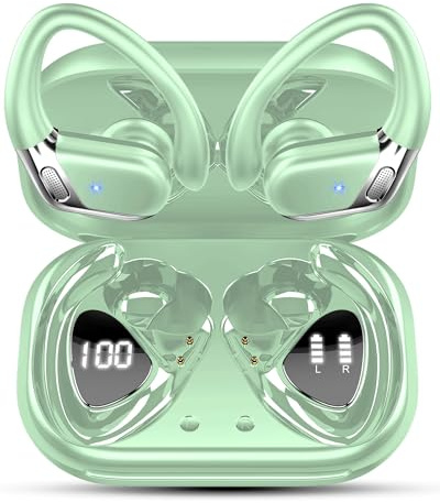 Matast Cuffie Sport Bluetooth 5.4 2026, 50 Ore In Ear – Cancellazione Rumore ENC + 4 HD Mics, Auricolari Wireless con 3D Bass Stereo e HiFi, LED Display, IP7 Impermeabile (Cuffie Senza Fili)