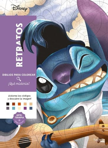 Dibujos para colorear, ¡qué misterio! Retratos (Hachette HEROES - DISNEY - Colorear)