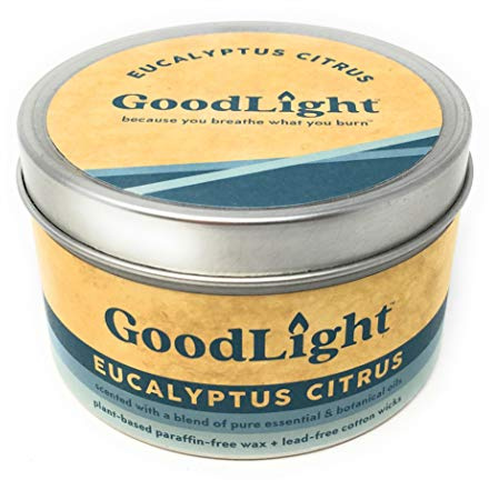 GoodLight Scented Candle Tin Paraffin-Free Eucalyptus Citrus