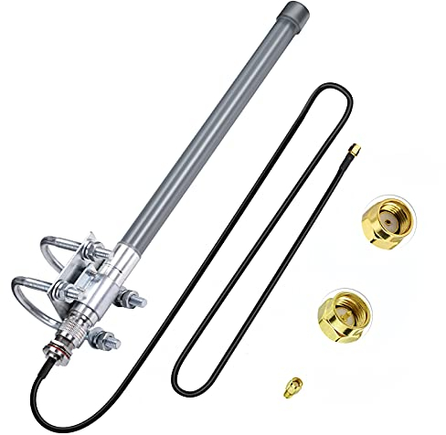 Bingfu 868 MHz LoRa Antenna Aerial Outdoor 3dBi Fiberglass LoRaWAN Antenna N-Male for Helium Hotspot Miner RAK HNT Bobcat + 1m N-Female to RPSMA-Male Extension Cable